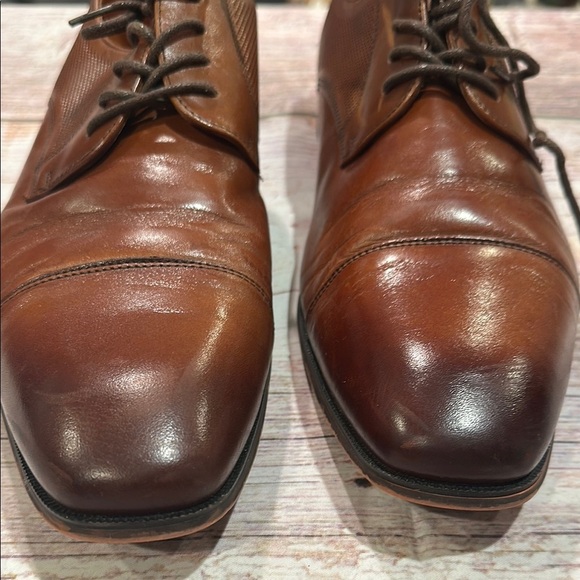Florsheim Sz 10D Postino Cap Toe Oxford in Cognac • NEW!
